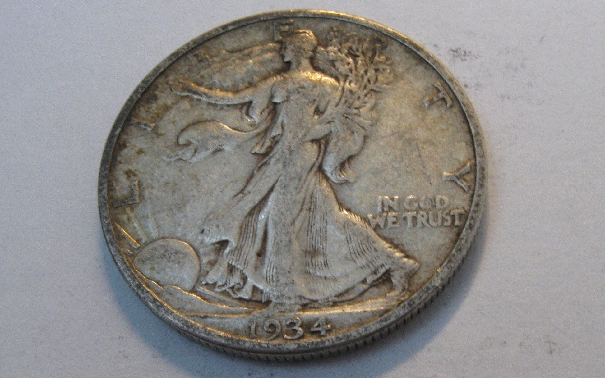 1934-S Walking Liberty Half.  VF-25 | Of Coins & Crystals
