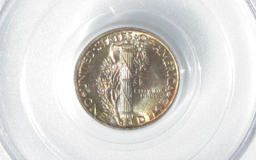 1935D  Mercury Dime PCGS 65FSB