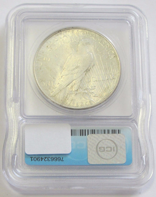 1935 Peace Dollar  ICG MS-63 | Of Coins & Crystals