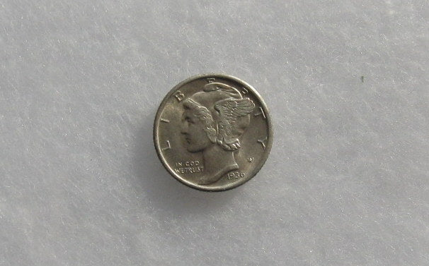 1936S  Mercury Dime AU-55 | Of Coins & Crystals