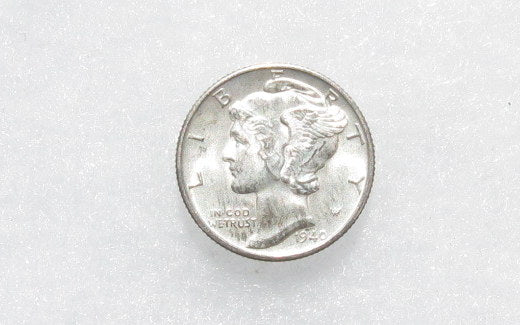 1940-D Mercury Dime AU-55 | Of Coins & Crystals