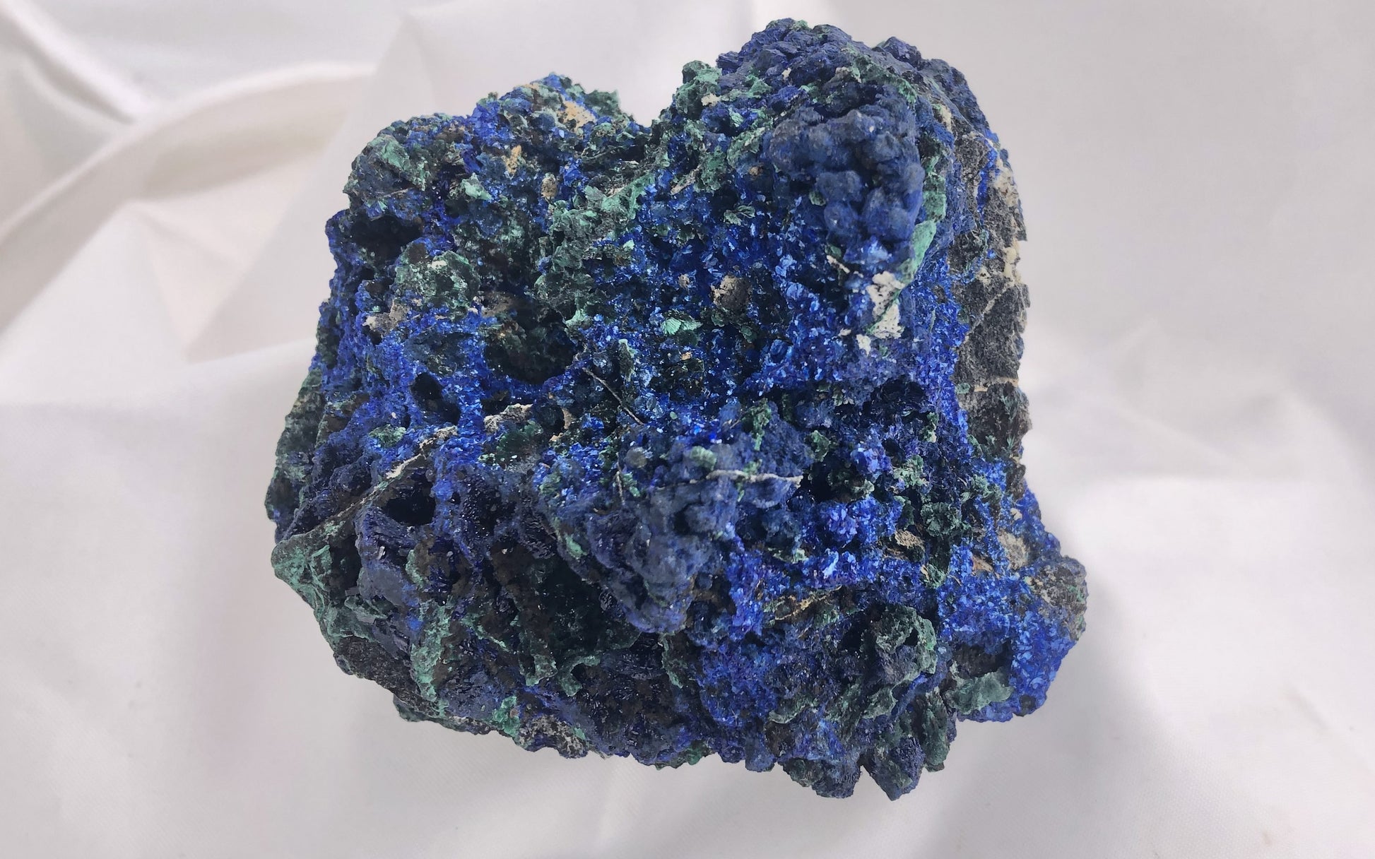 Azurite, Malachite 2- Sepon Mine, Laos | Of Coins & Crystals