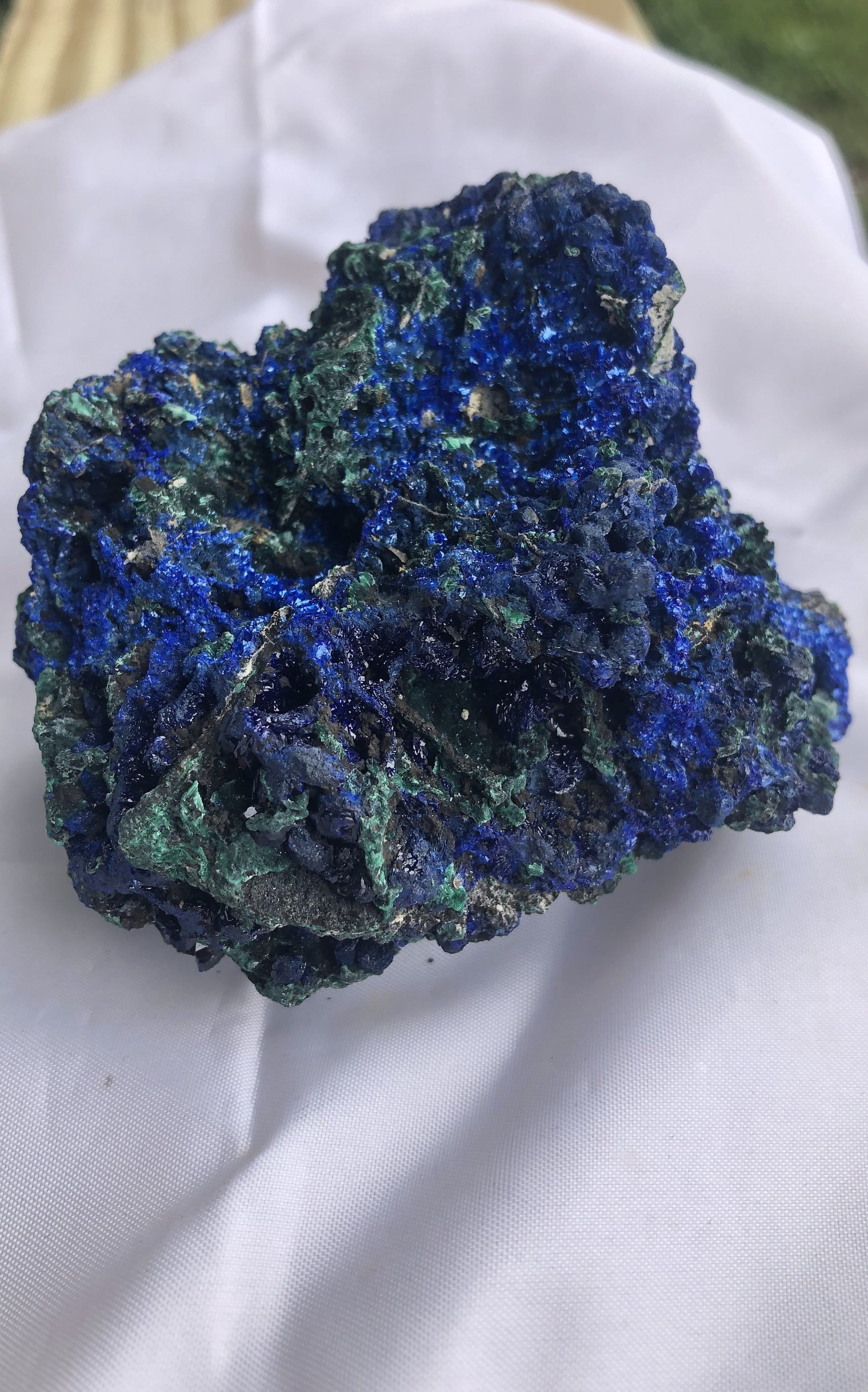 Azurite, Malachite 2- Sepon Mine, Laos | Of Coins & Crystals