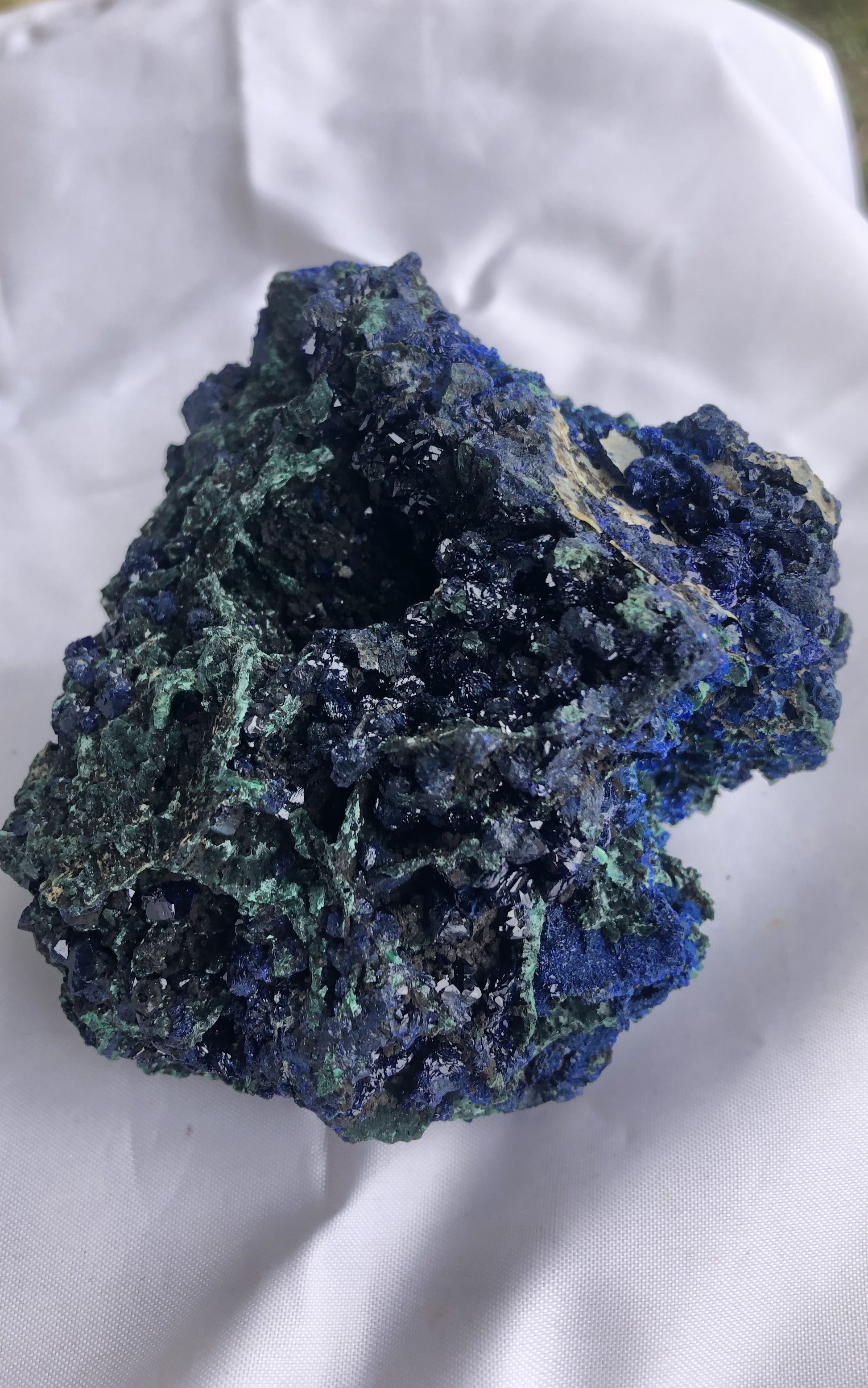 Azurite, Malachite 2- Sepon Mine, Laos | Of Coins & Crystals