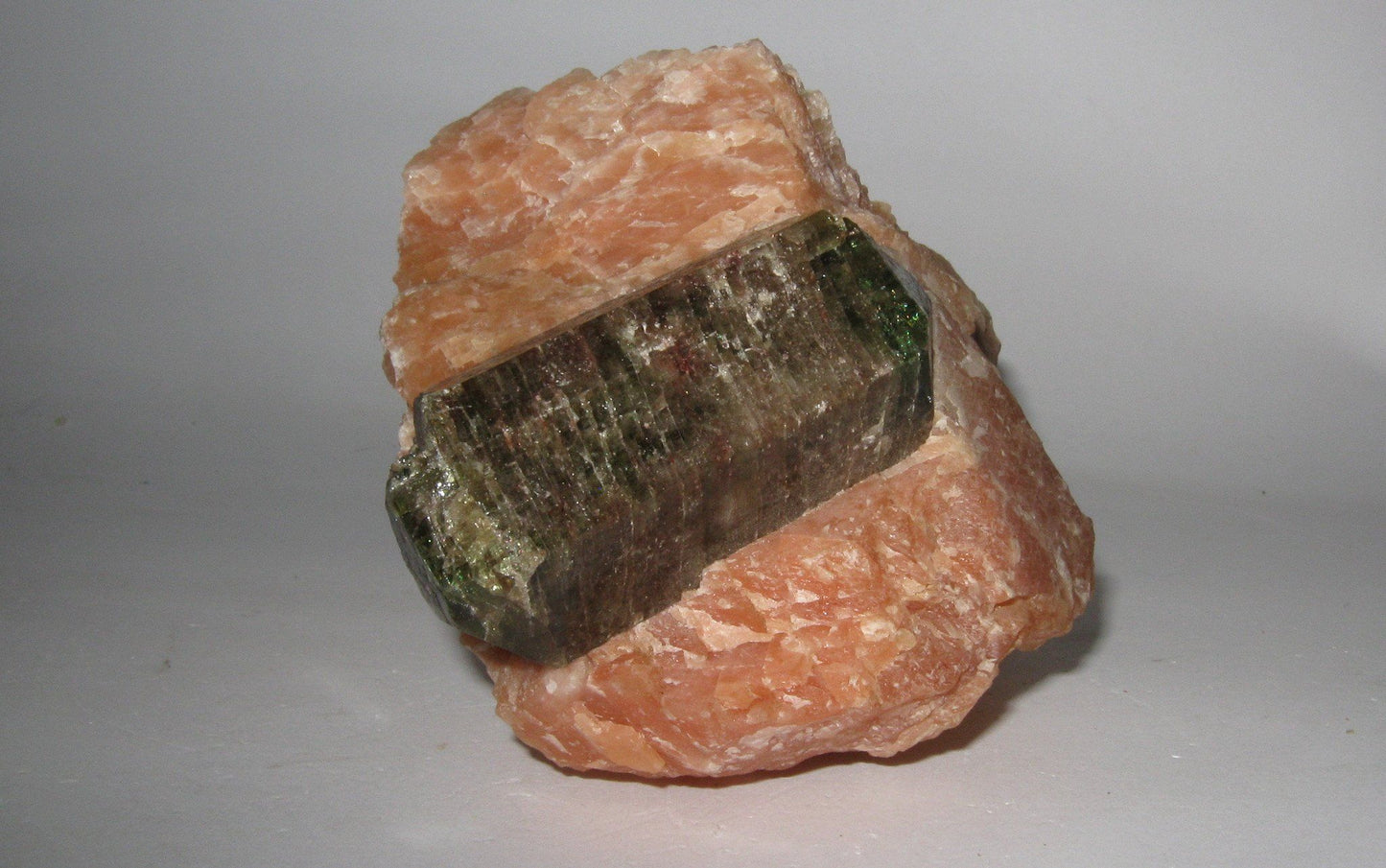 Apatite in Calcite Matrix - Yates Mine, Otter Lake, Quebec | Of Coins & Crystals