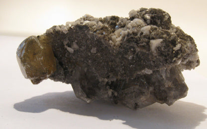 Herkimer Diamond with Calcite, Dolomite, Pyrite | Of Coins & Crystals