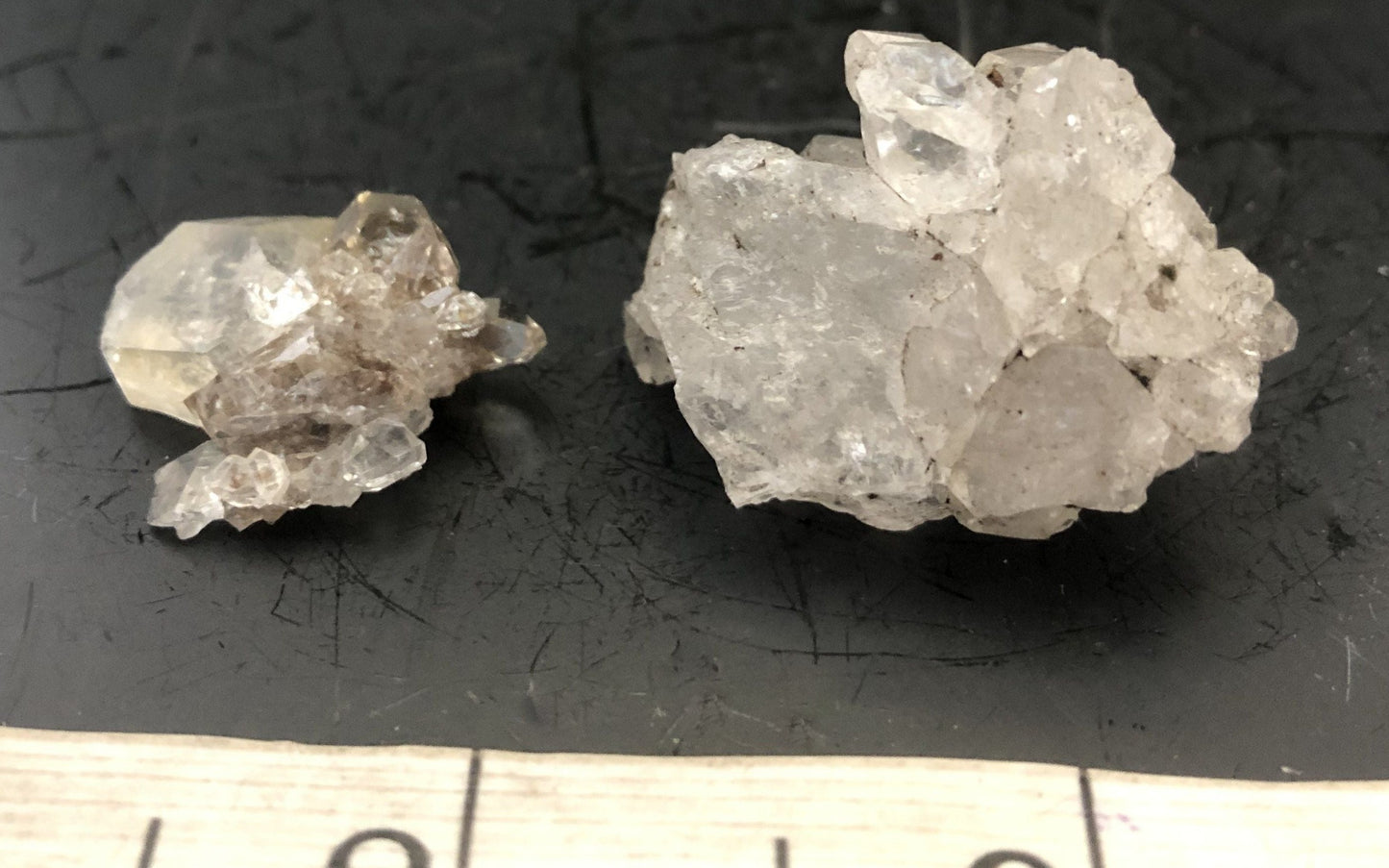 Herkimer Diamond Drusy Cluster Pair 7 | Of Coins & Crystals