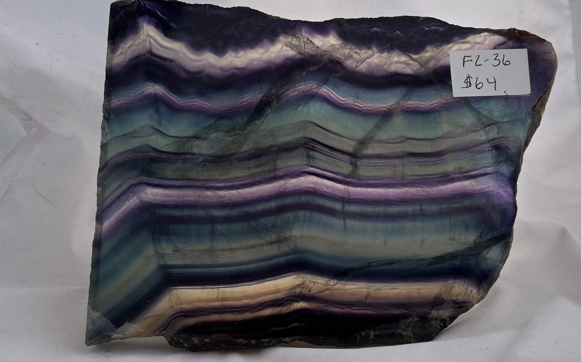 Fluorite Slab 36 | Of Coins & Crystals