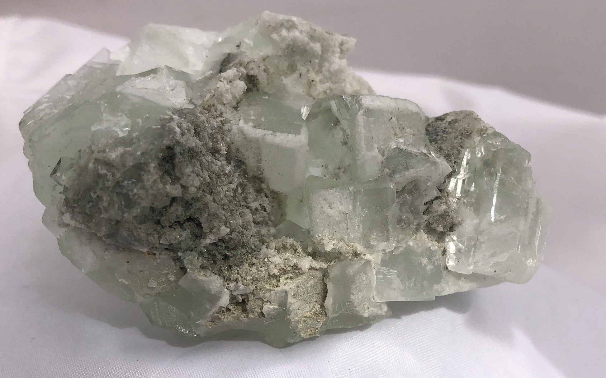 Green Fluorite 2 from the Xianghualing-Xianghuapu Mines, Hunan, China | Of Coins & Crystals