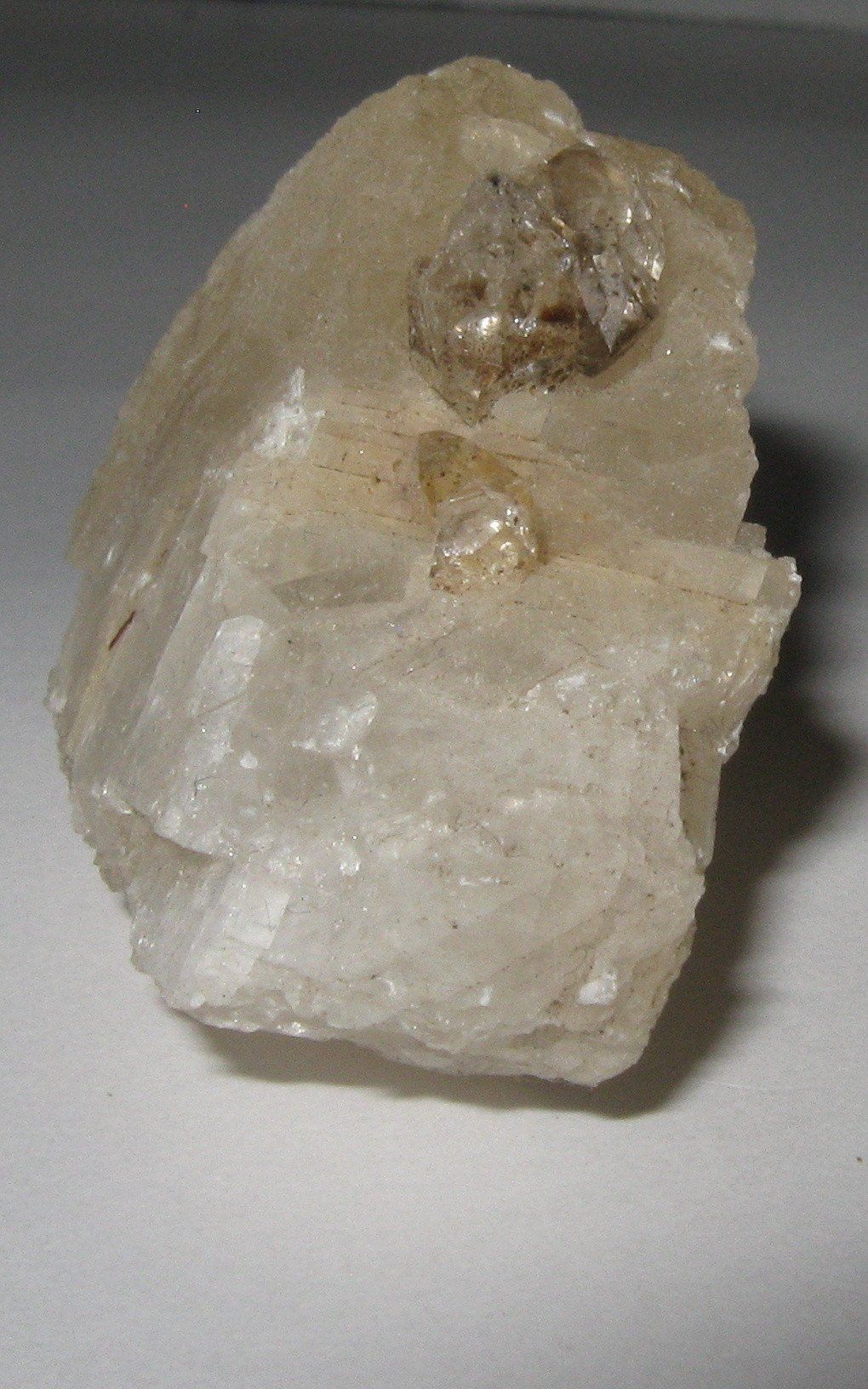 Herkimer Diamond in Calcite Matrix | Of Coins & Crystals