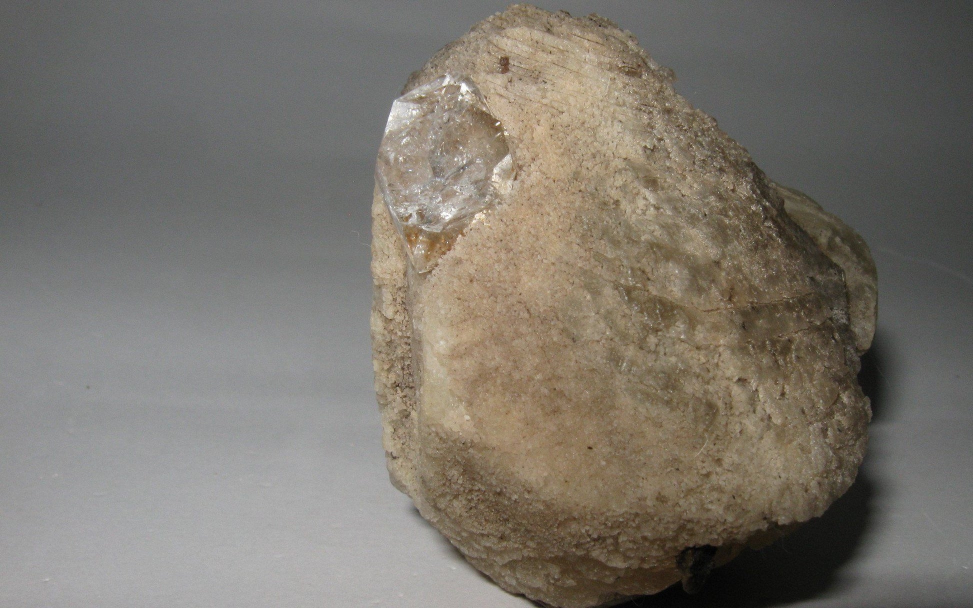 Herkimer Diamond in Calcite Matrix 2 | Of Coins & Crystals