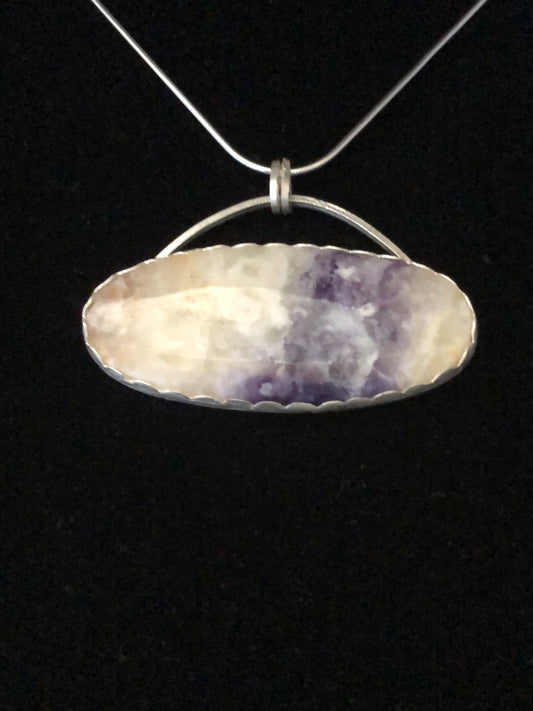 Mexican Morado Opal in Sterling/Fine silver | Of Coins & Crystals