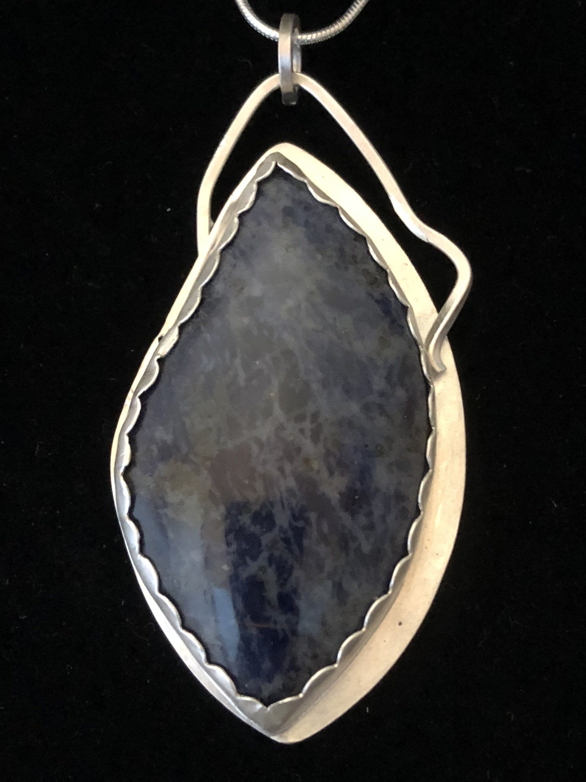 Dumortierite in Sterling/fine Silver | Of Coins & Crystals