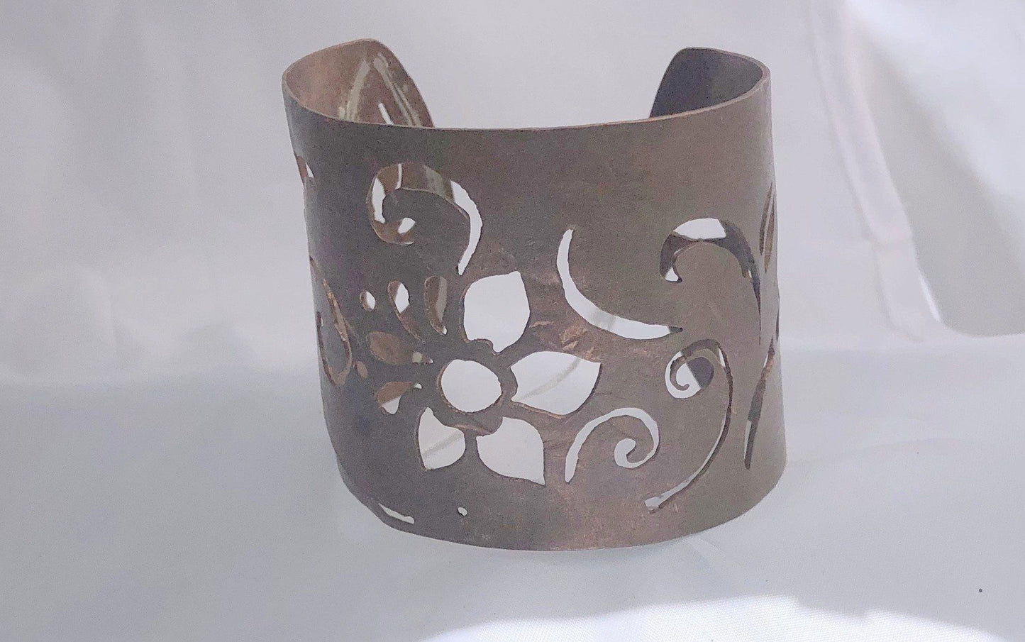 Floral Copper Cuff | Of Coins & Crystals