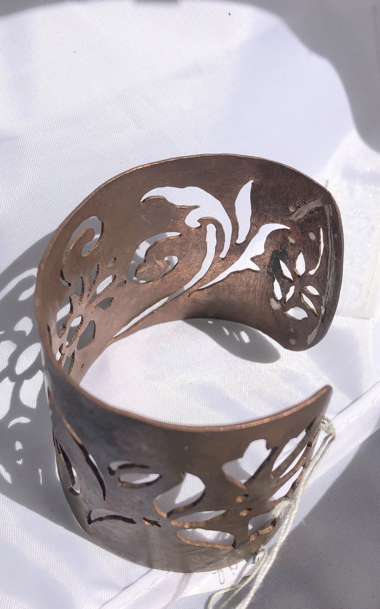 Floral Copper Cuff | Of Coins & Crystals