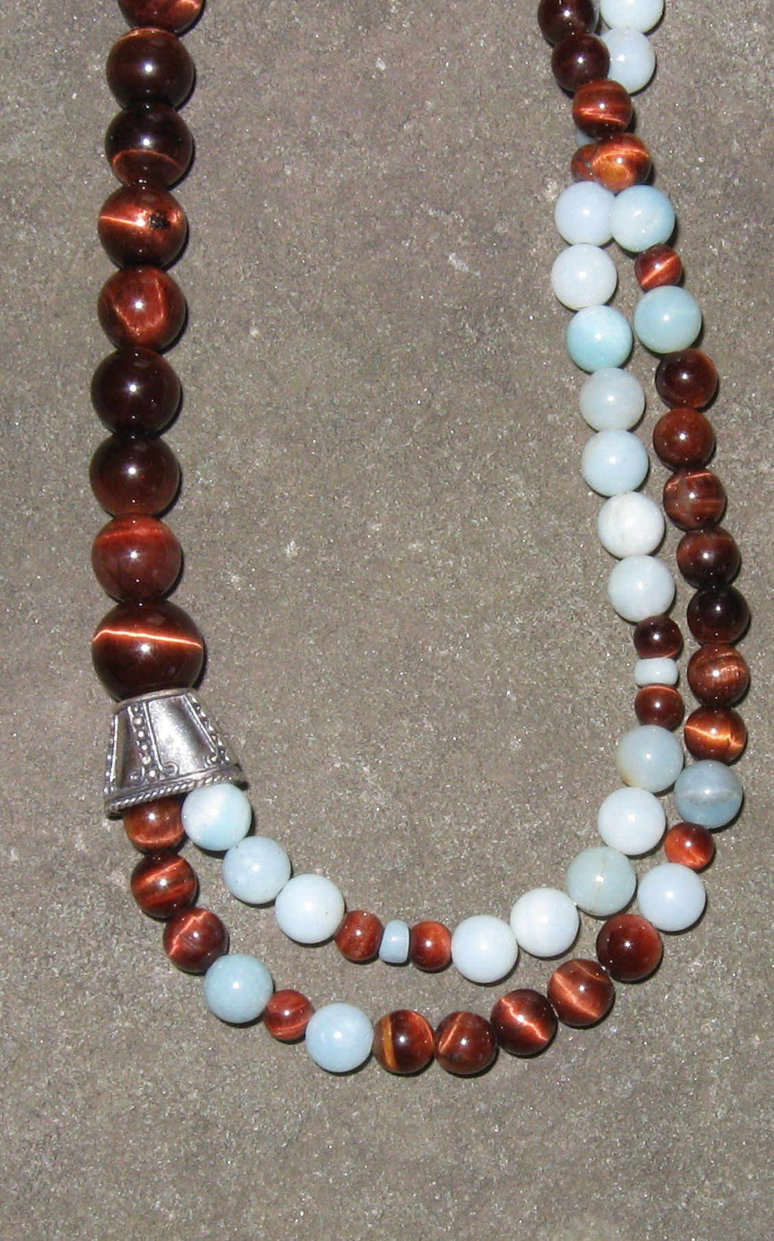 Amazonite & Red Tigereye | Of Coins & Crystals