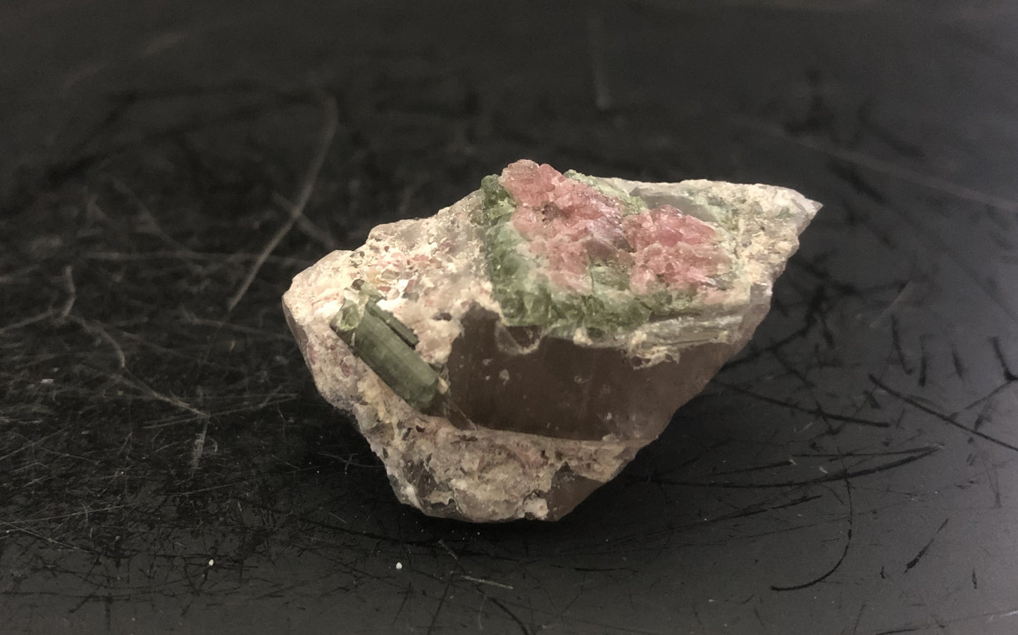 Watermelon Tourmaline in Quartz SM | Of Coins & Crystals