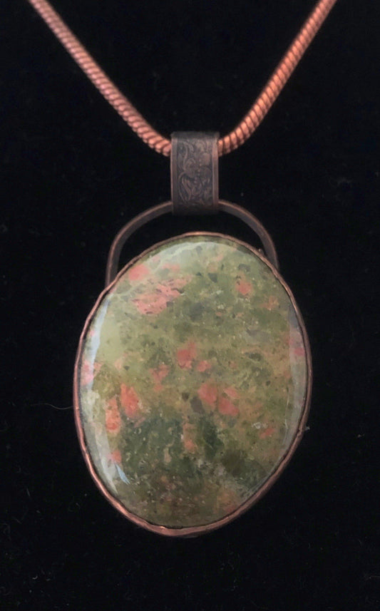 Butterflies are Free - Unakite in Copper | Of Coins & Crystals