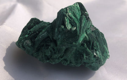Fibrous Malachite 14 - Congo | Of Coins & Crystals