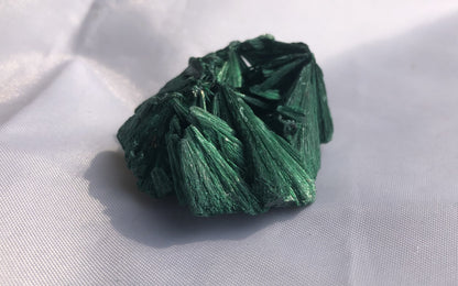 Fibrous Malachite 15 - Congo | Of Coins & Crystals