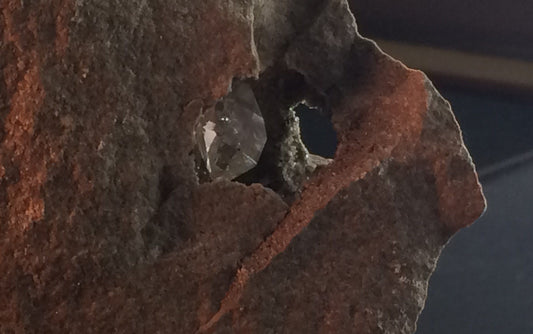 Herkimer Diamond in Limestone Matrix 93 - Middleville, NY | Of Coins & Crystals