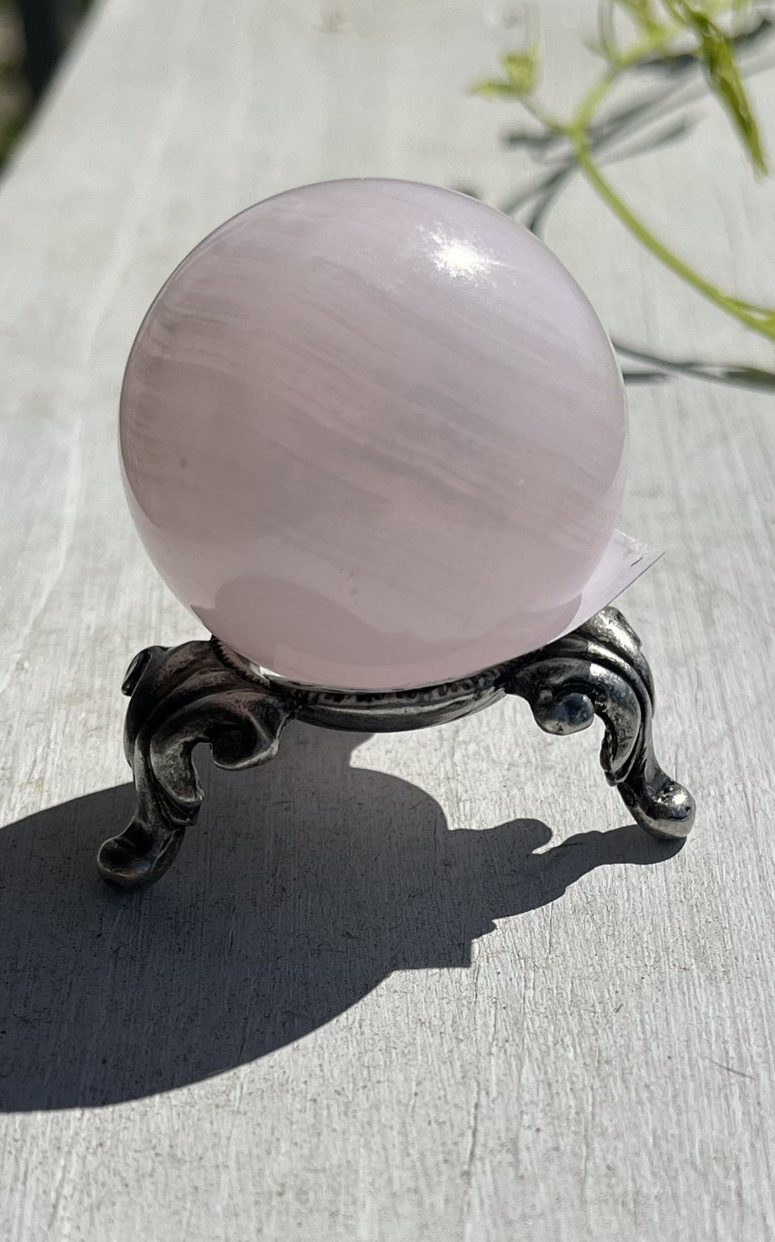 Pink Mangano Calcite Sphere