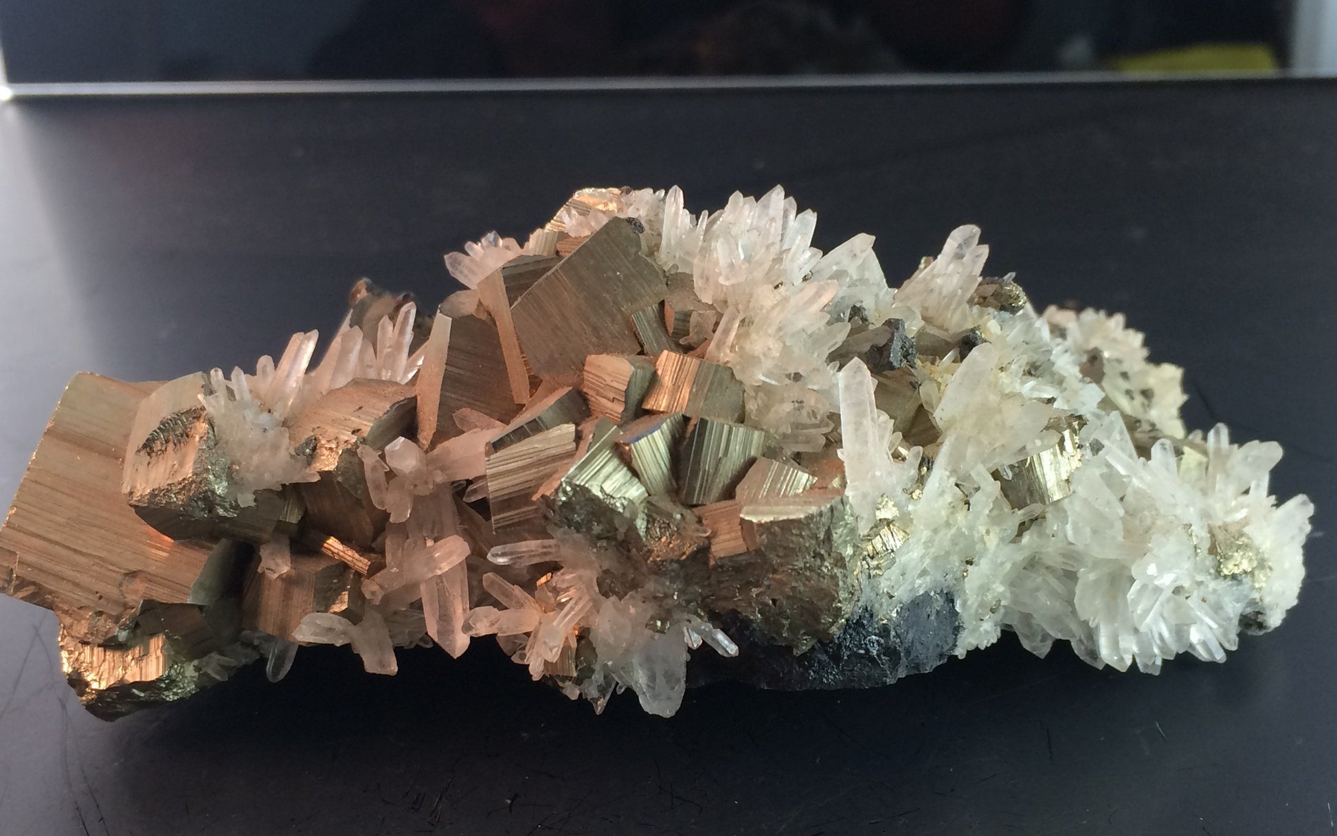 Needle quartz & Pyrite - Peru | Of Coins & Crystals