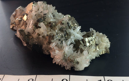 Needle quartz & Pyrite - Peru | Of Coins & Crystals