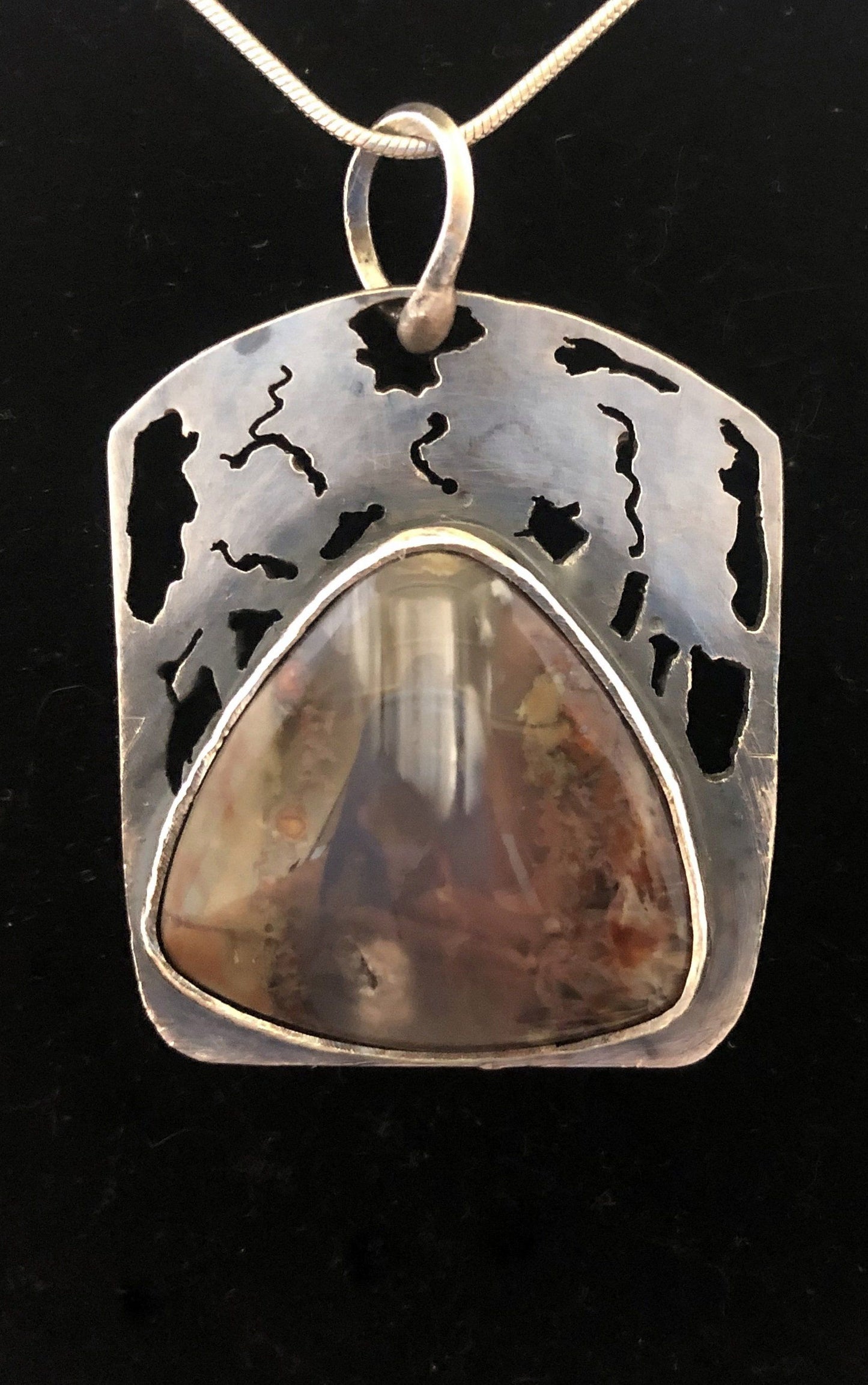 Light in the Woods - Priday Moss Agate in Sterling Silver | Of Coins & Crystals