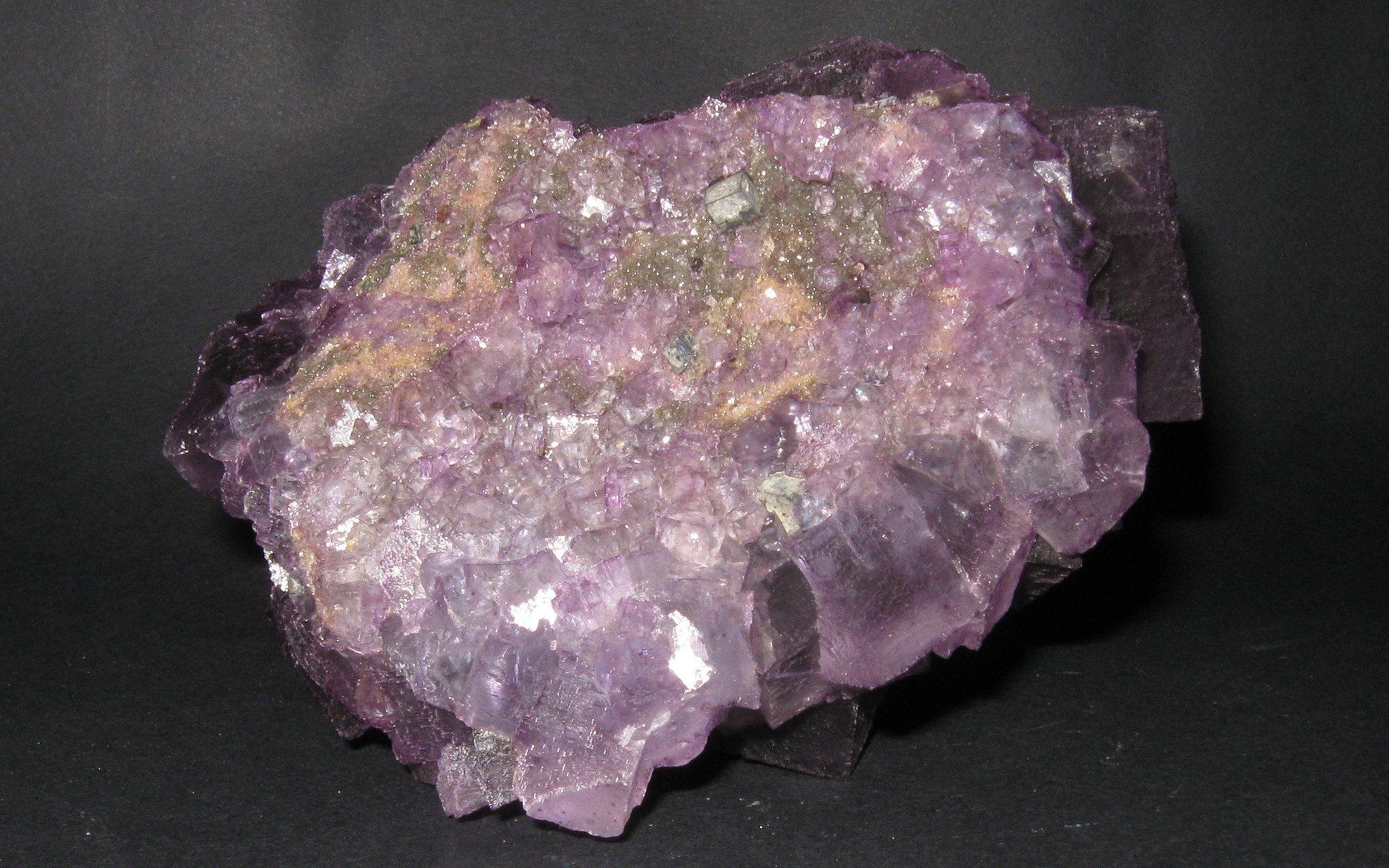 Purple Fluorite with Galena - Illinois | Of Coins & Crystals