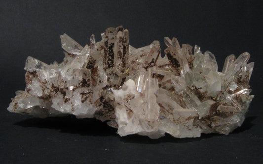 Quartz Cluster with Hematite | Of Coins & Crystals