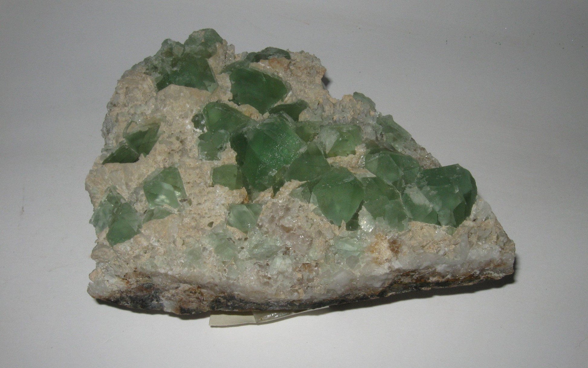 Green Fluorite in Matrix | Of Coins & Crystals