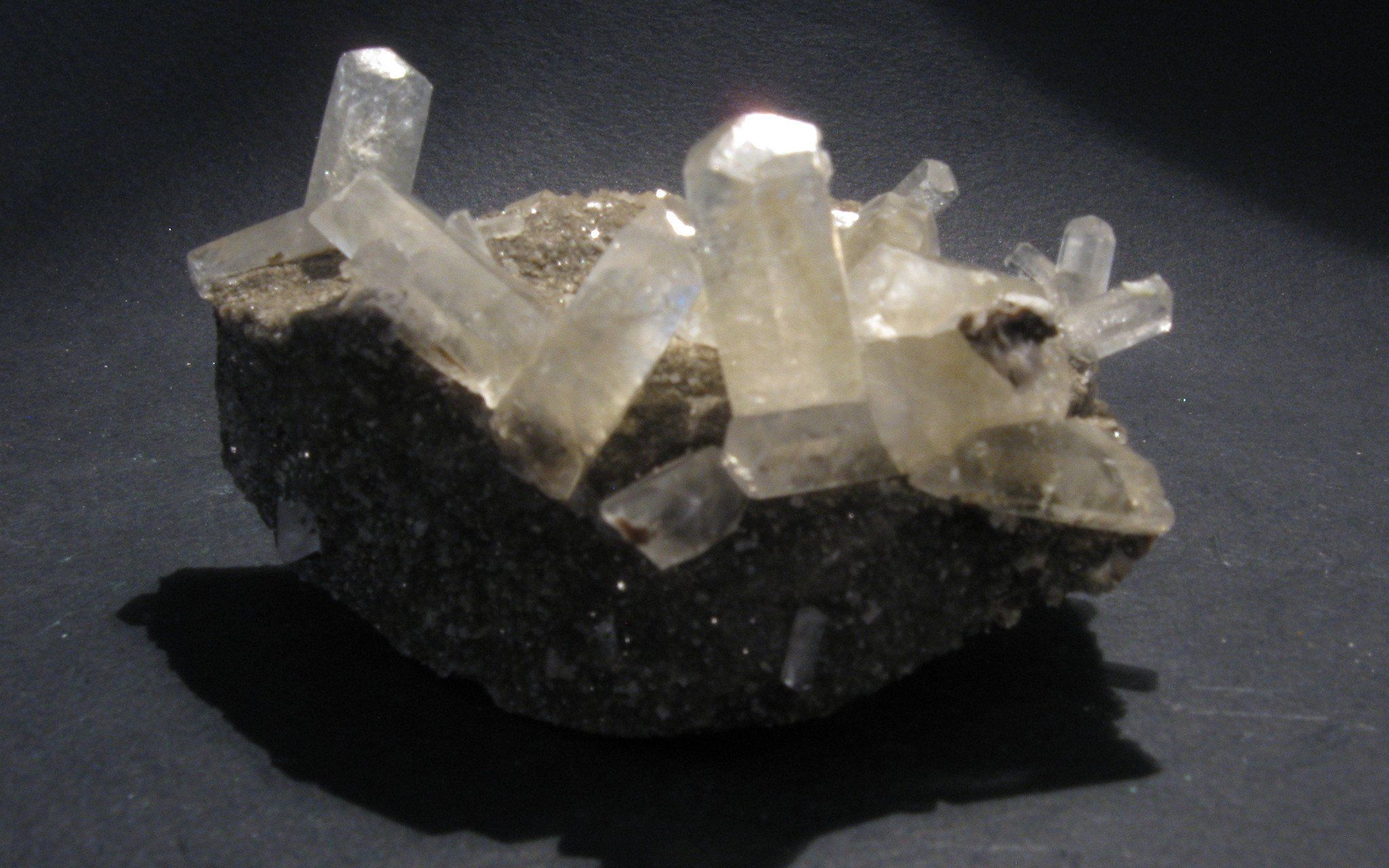 Calcite Points on Matrix | Of Coins & Crystals