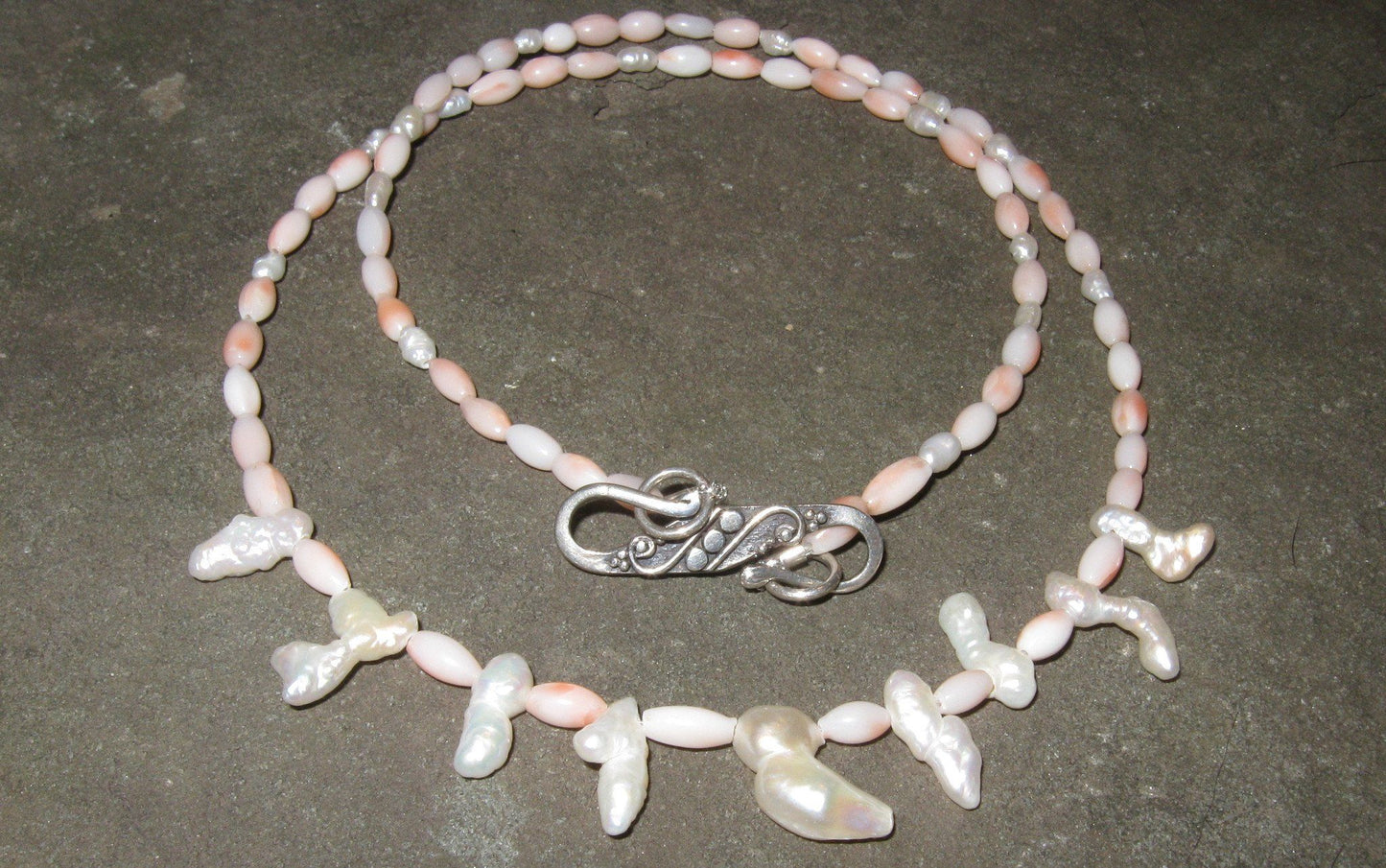 Coral & Freshwater Pearl | Of Coins & Crystals