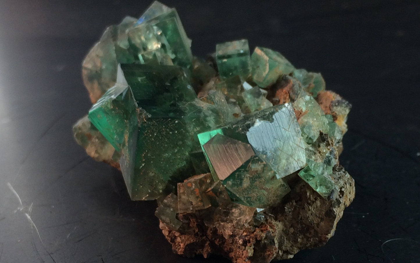 Dark Green Blue tipped Fluorite | Of Coins & Crystals