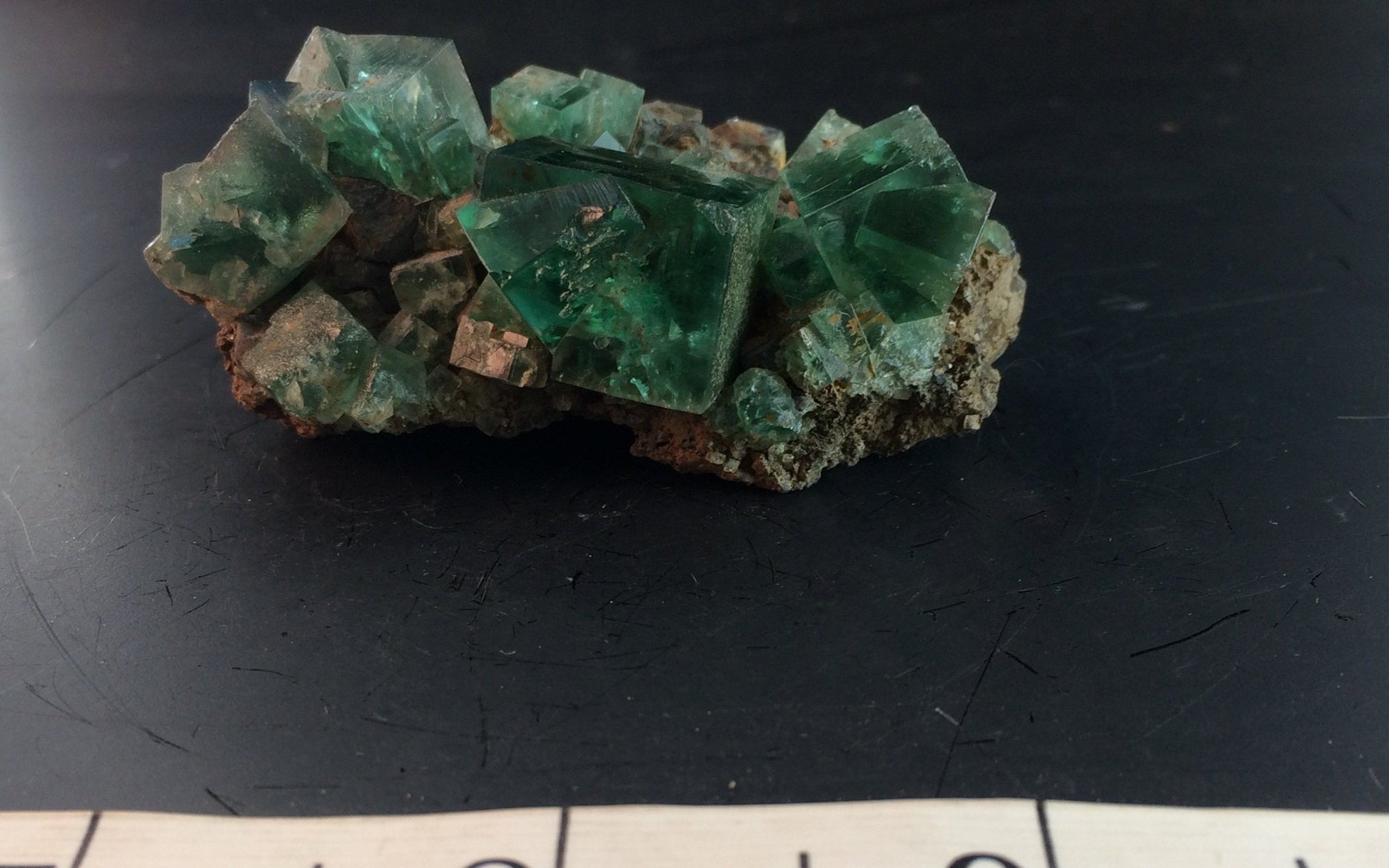 Dark Green Blue tipped Fluorite | Of Coins & Crystals