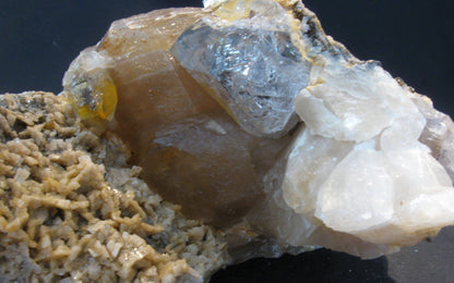 Herkimer Diamond with Calcite, Dolomite, Pyrite II | Of Coins & Crystals